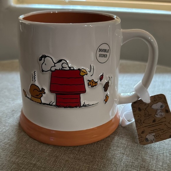NWT Give Thanks Snoopy Double-Sided xl Mug RAE DUNN - Picture 1 of 3